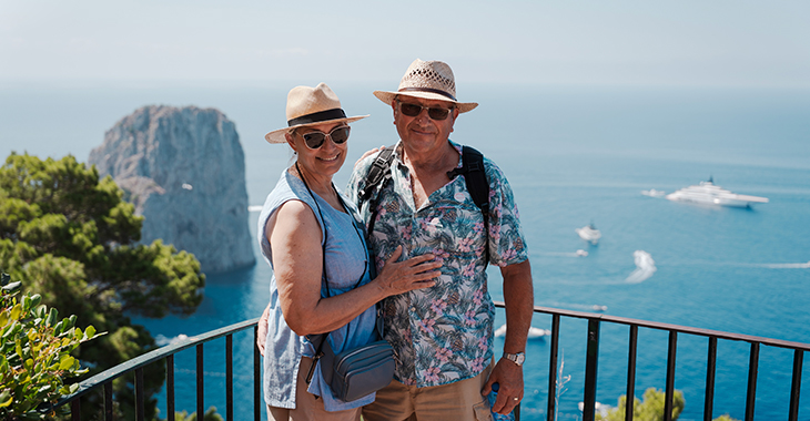 Capri during the Andrea Bocelli concert